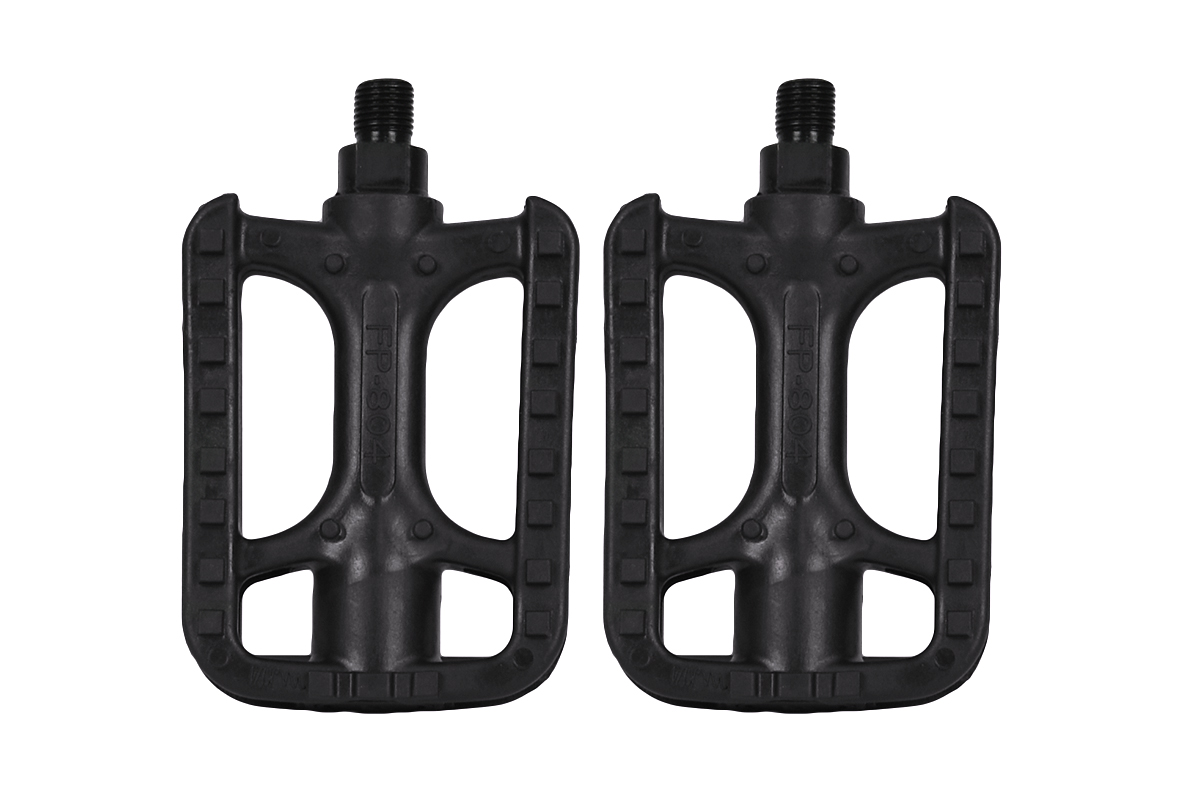 Педали FEIMIN FP-804,113*78мм,1\2"база пластик,стальная ось 12мм,комфорт,,343гр,черные